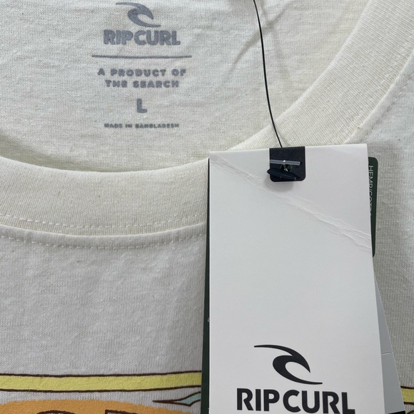 Women’s Tee Shirt with Sun Design in Cream by Rip Curl - Large - Picture 5 of 5